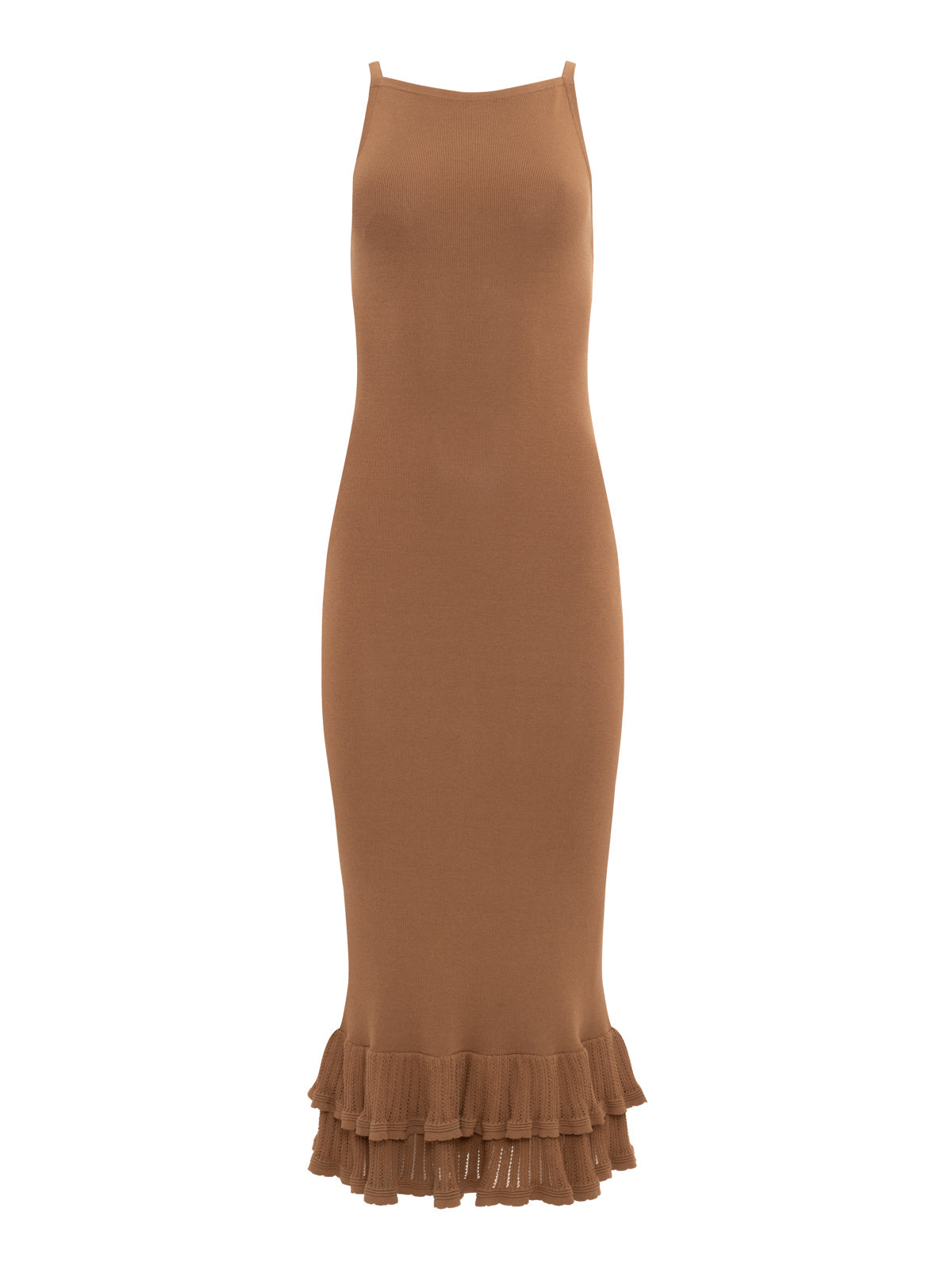 OUTDO TIER HEM SWEATER DRESS TOASTED COCONUT - Sanctuary Clothing