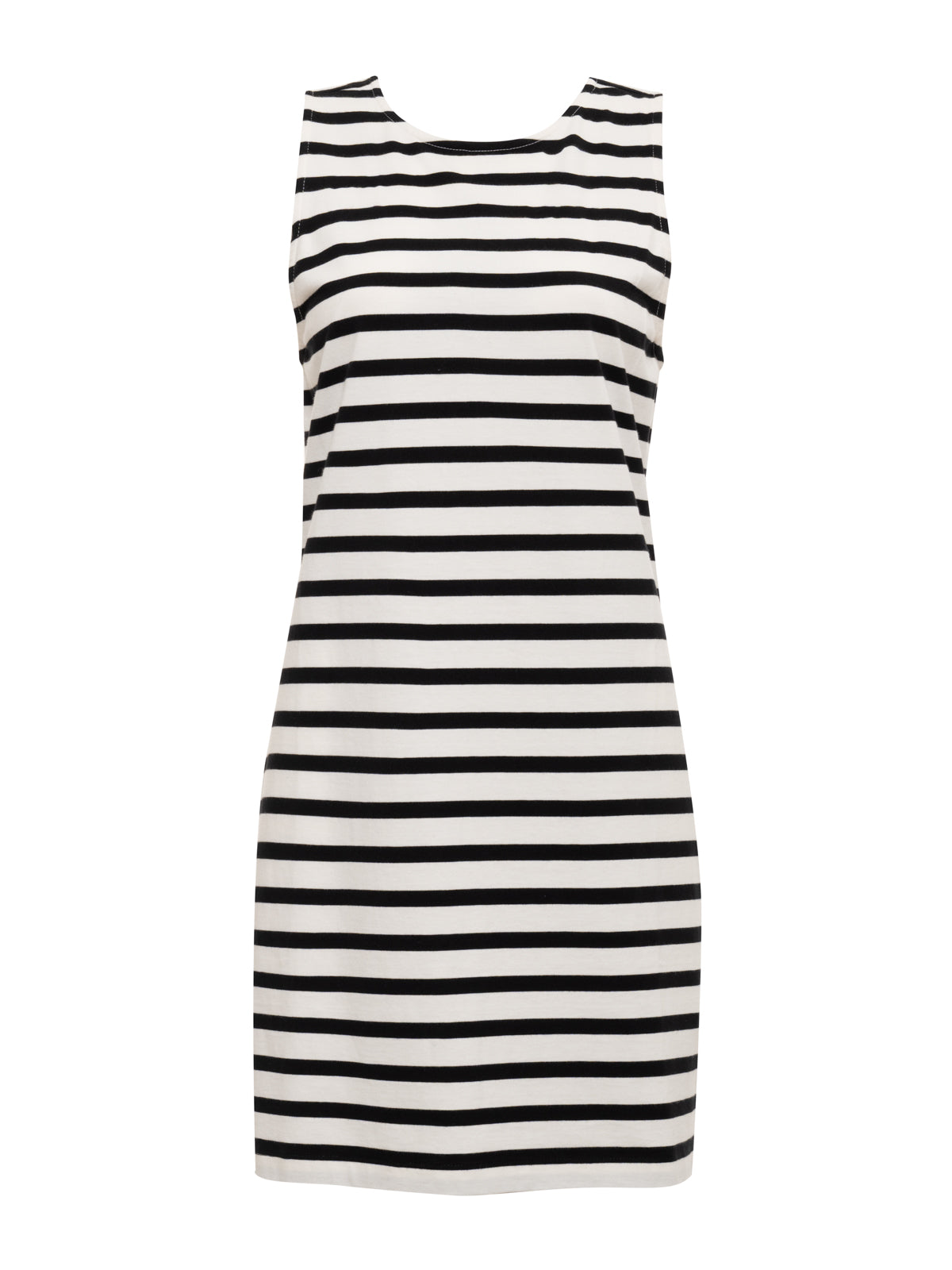ON THE YACHT SHIFT DRESS CHALK AND BLACK STRIPE - Sanctuary Clothing