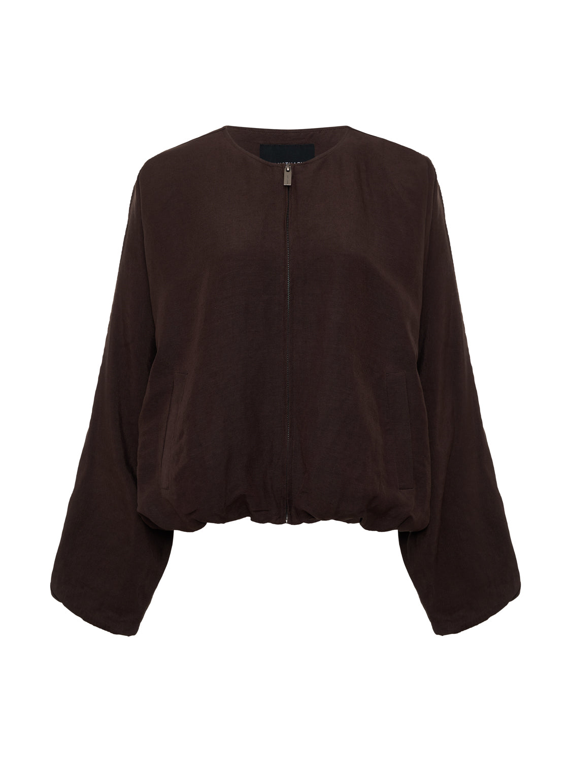 LINEN BUBBLE JACKET RICH SOIL - Sanctuary Clothing