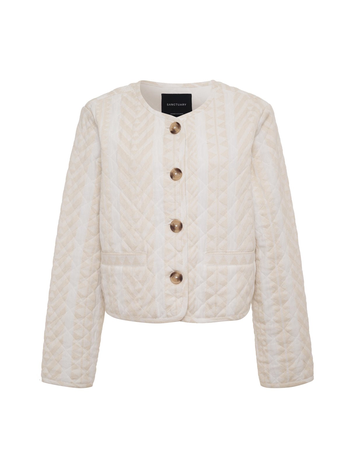CRAFTED COCO JACKET COLLAGEN STRIPE - Sanctuary Clothing