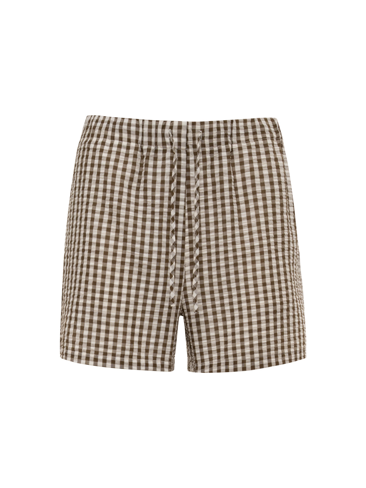 EASY GINGHAM SHORTS TIMBER/COLLAGEN GINGHAM - Sanctuary Clothing