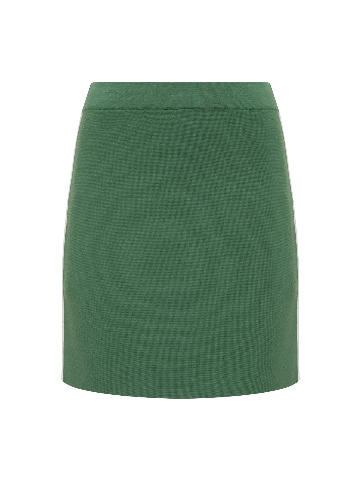 Places To Be Knit Track Skirt Green Juice/Chalk - Sanctuary Clothing