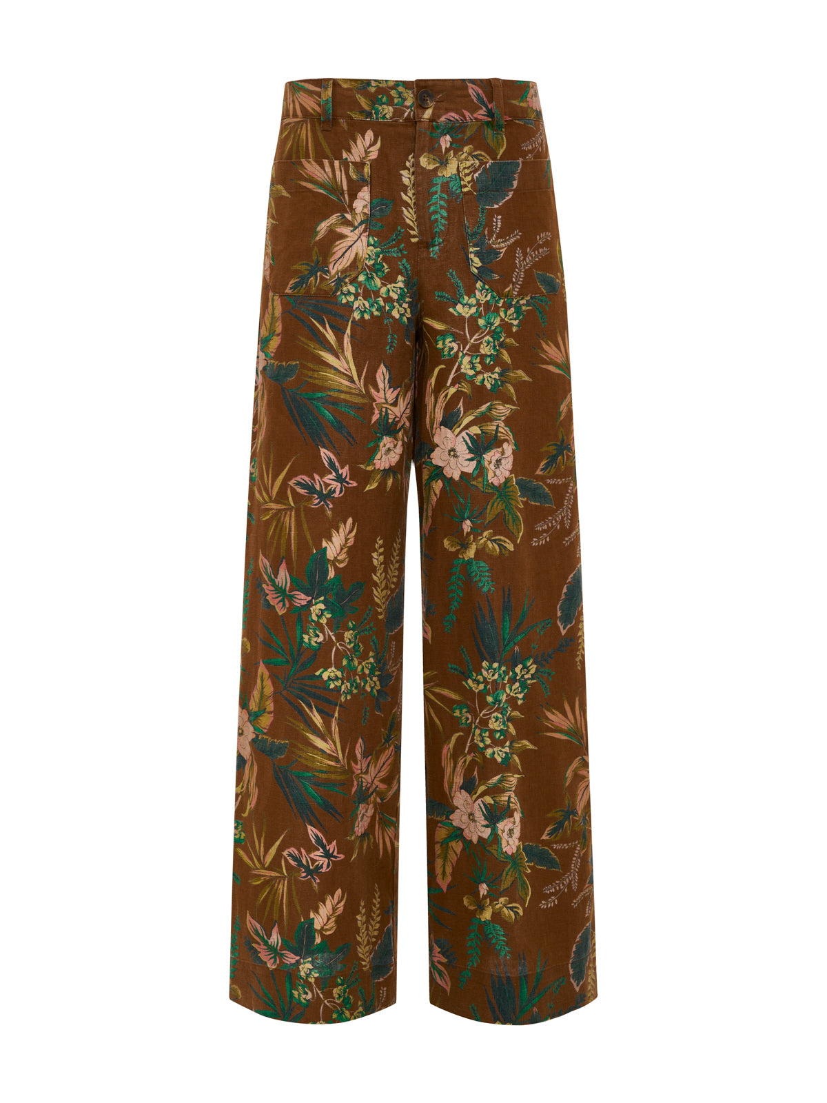 The Linen Marine Wide Leg Pant Vintage Ivy - Sanctuary Clothing