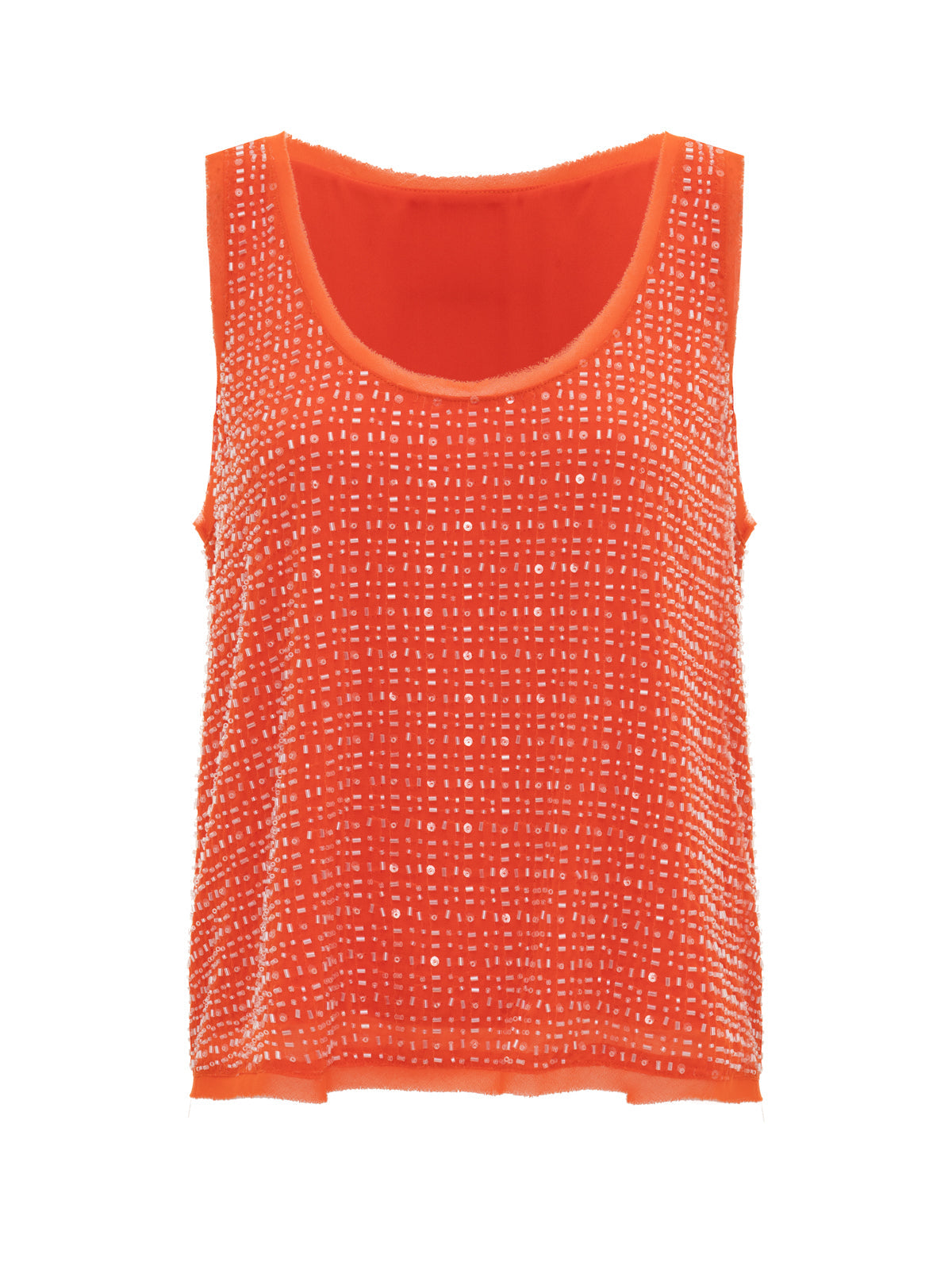 THE BECOMING BEAD SHELL HIBISCUS ORANGE - Sanctuary Clothing