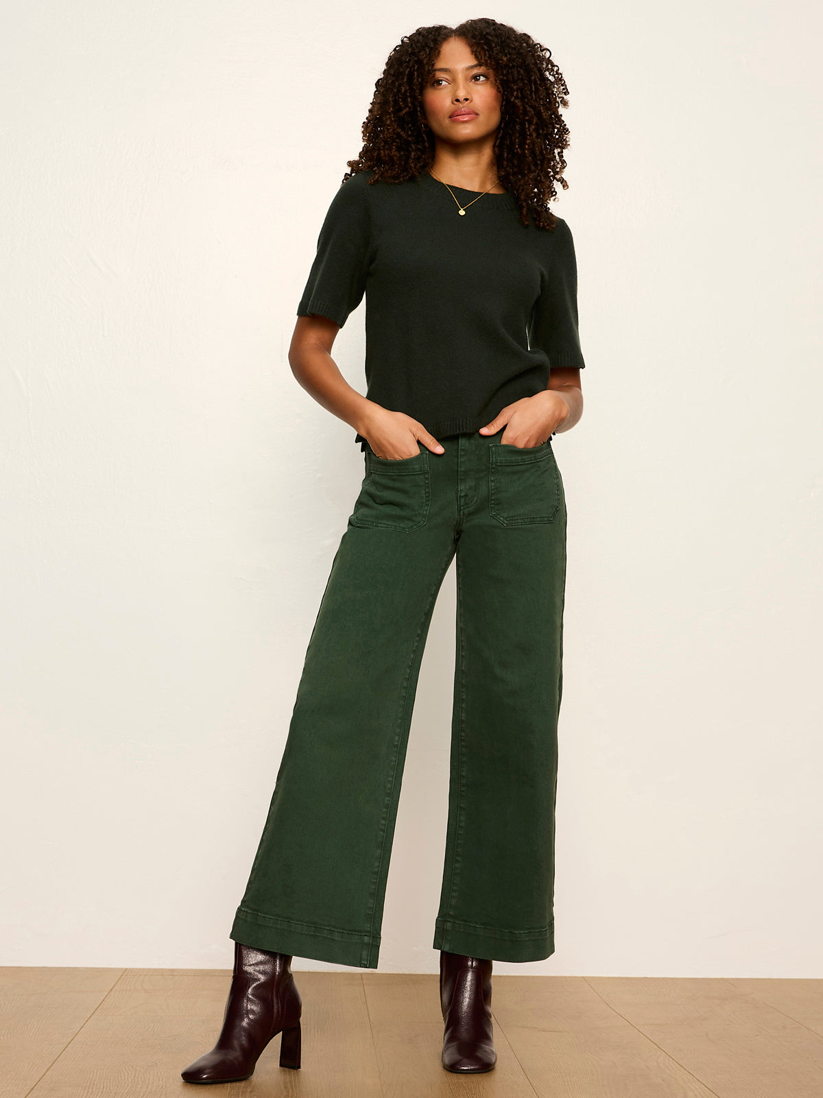 Perfect Sweater Tee Forest - Sanctuary Clothing