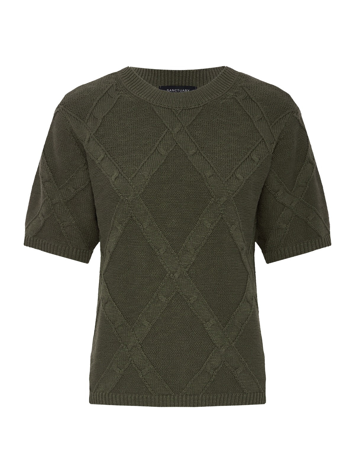 Diamond Stitch Sweater Tee Kalamata - Sanctuary Clothing