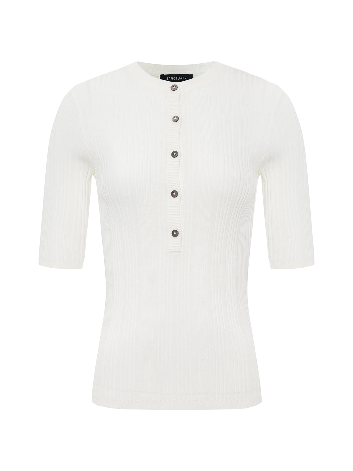 AIR OF EASE HALF SLEEVE TEE CHALK - Sanctuary Clothing