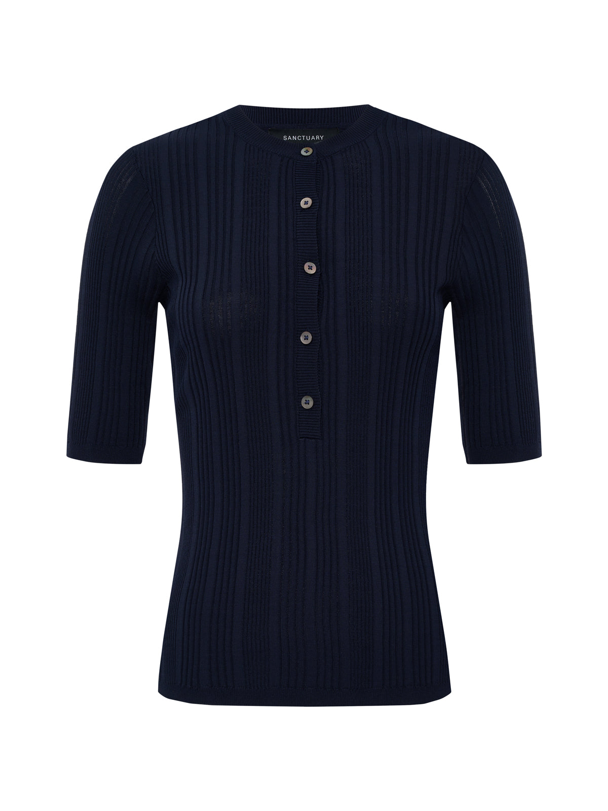 AIR OF EASE HALF SLEEVE TEE NAVY BLAZER - Sanctuary Clothing