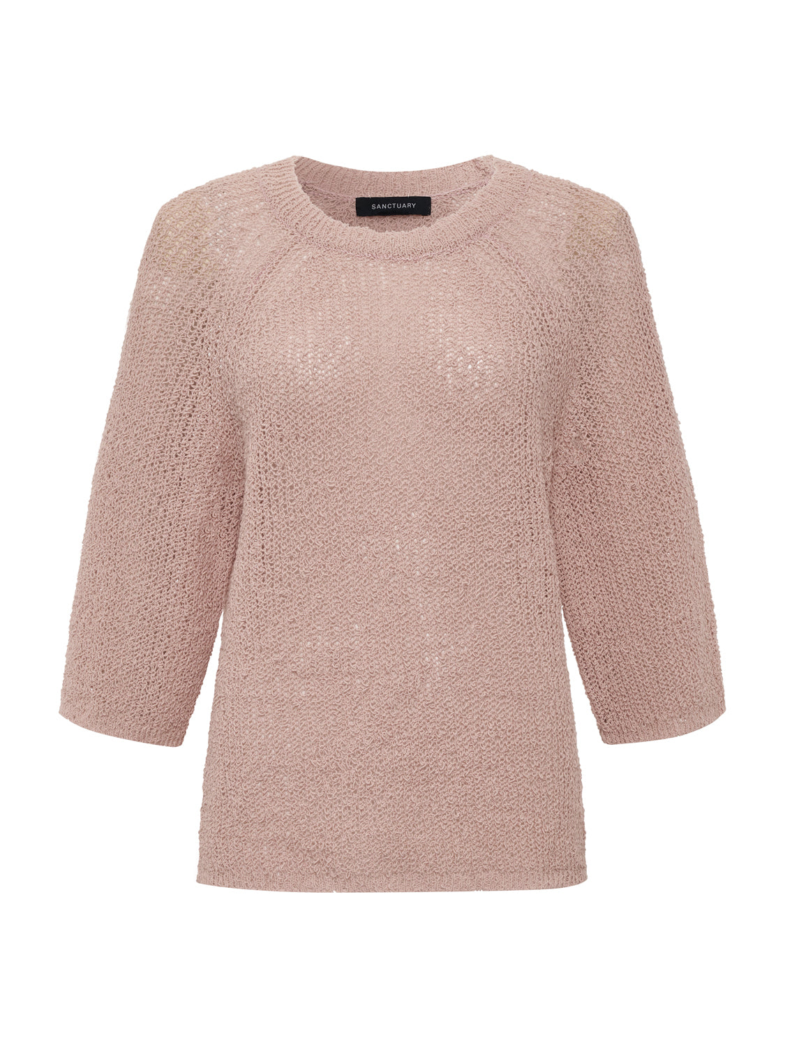 RAGLAN SWEATER TEE BLEACHED PINK - Sanctuary Clothing