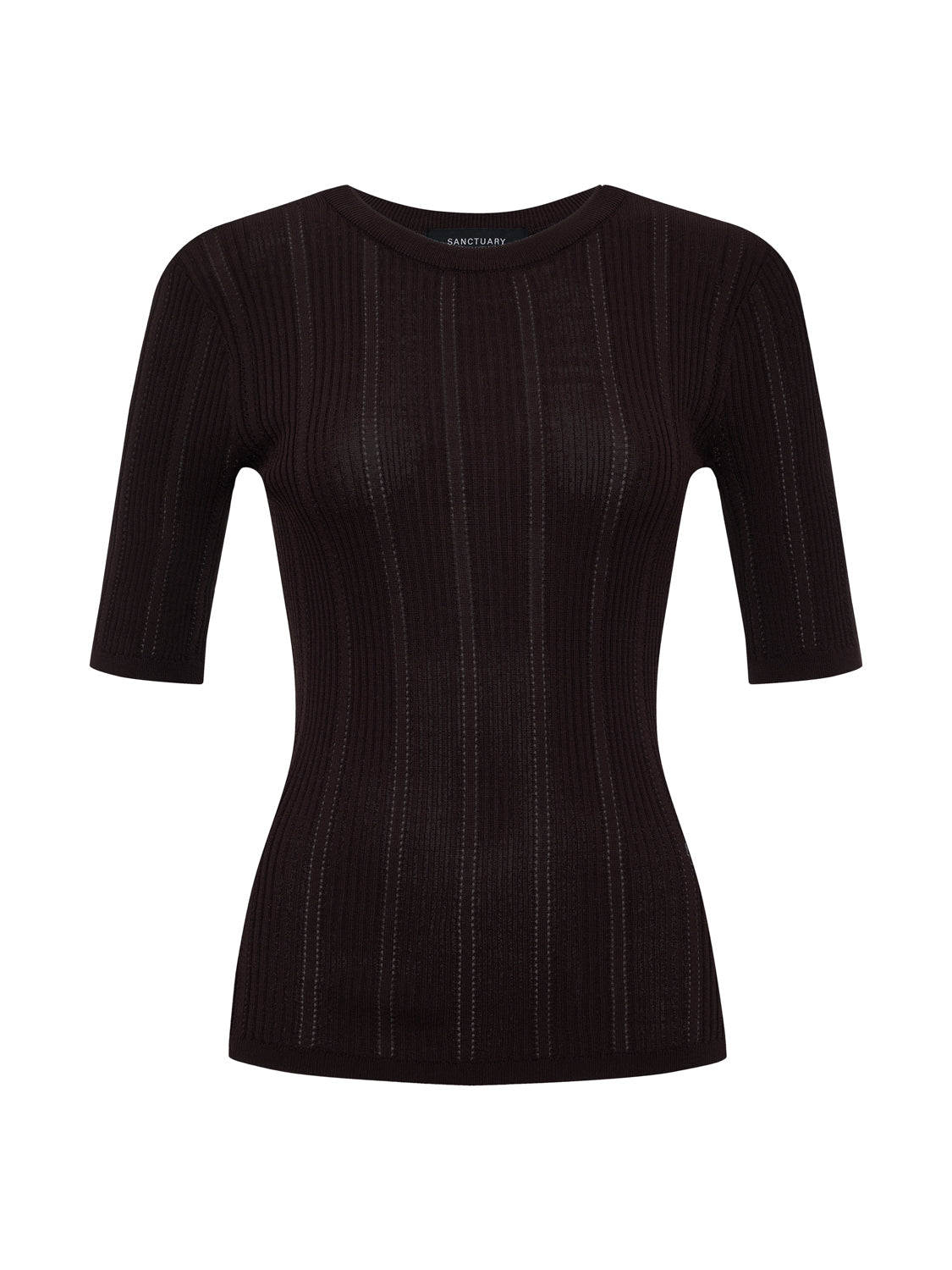 PERFECT KNITWEAR TEE RICH SOIL - Sanctuary Clothing