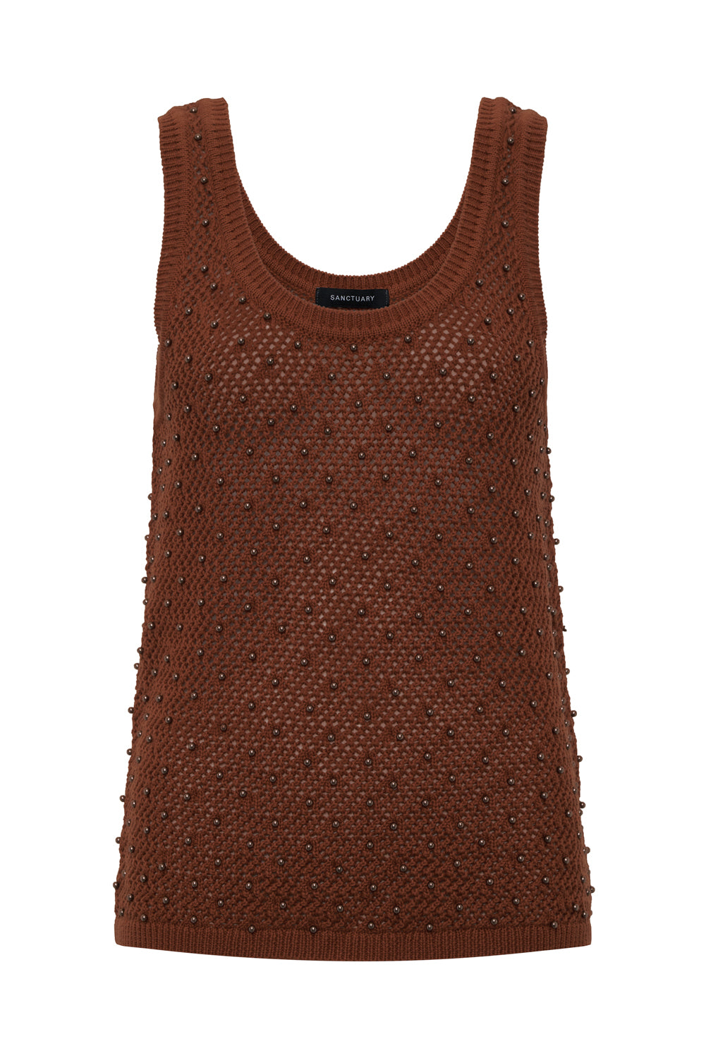 DUNE STUDDED TANK ANCIENT CLAY - Sanctuary Clothing