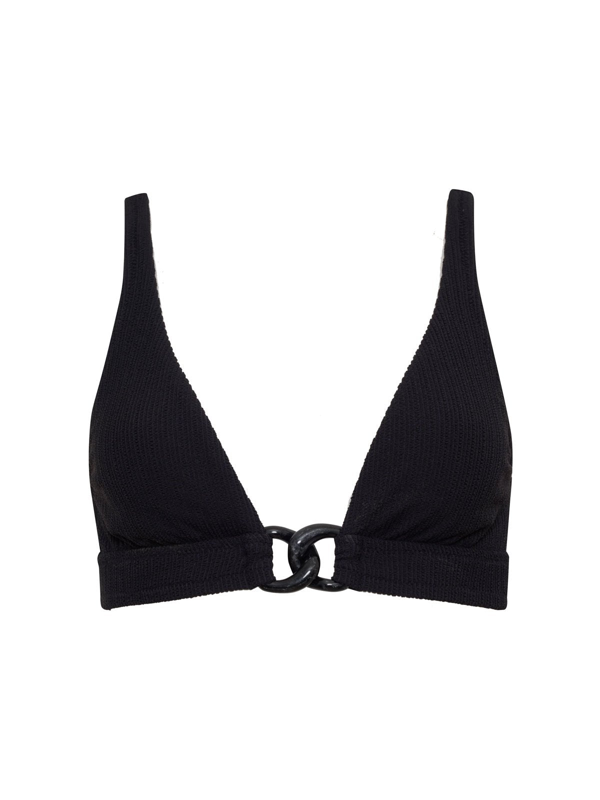 Long Line Bra Bikini Top Black - Sanctuary Clothing