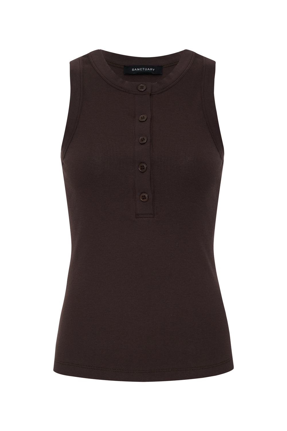 FRIDAY RIB TANK RICH SOIL - Sanctuary Clothing