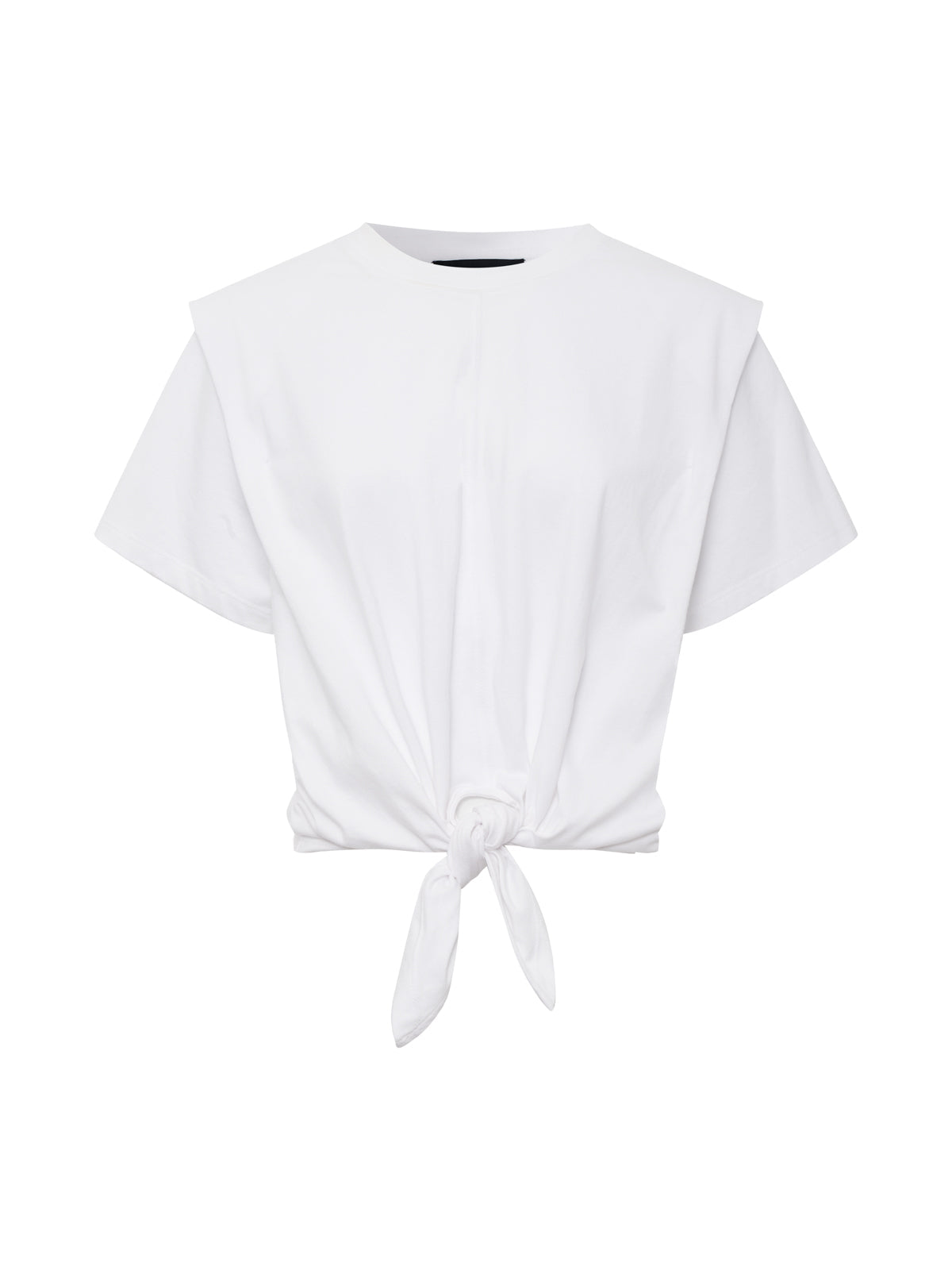 GOOD TO GO TIE FRONT TEE WHITE - Sanctuary Clothing