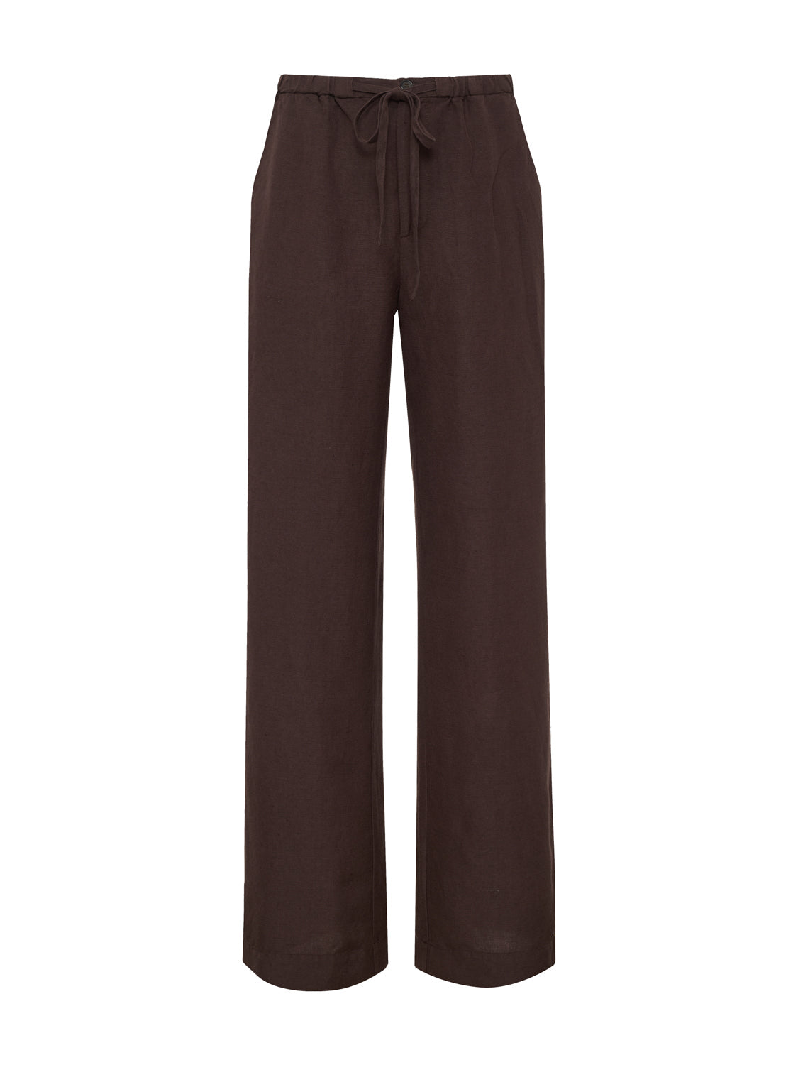 SHORELINE LINEN PANTS RICH SOIL - Sanctuary Clothing