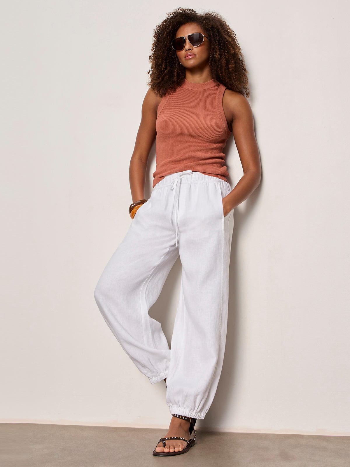 MELODY MICRO LINEN BALLOON WHITE - Sanctuary Clothing