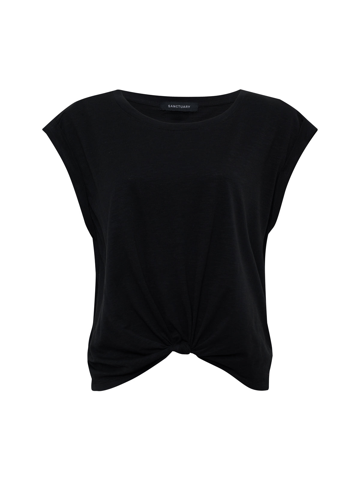 Knotted Muscle Tee Black - Sanctuary Clothing