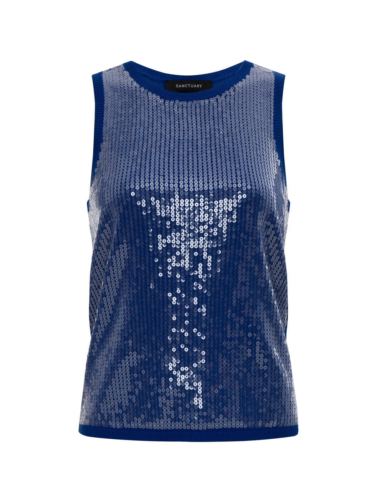 SUMMER SHINE SEQUIN SHELL LUMINOUS BLUE - Sanctuary Clothing