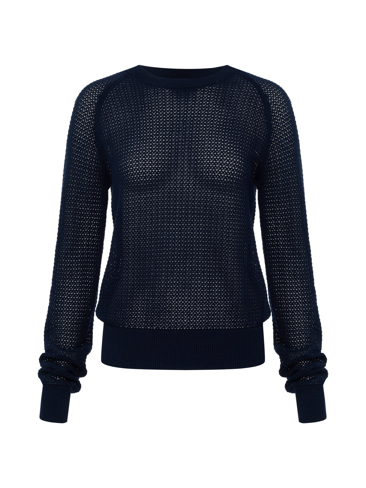 SOLEIL OPEN STITCH SWEATER NAVY BLAZER - Sanctuary Clothing