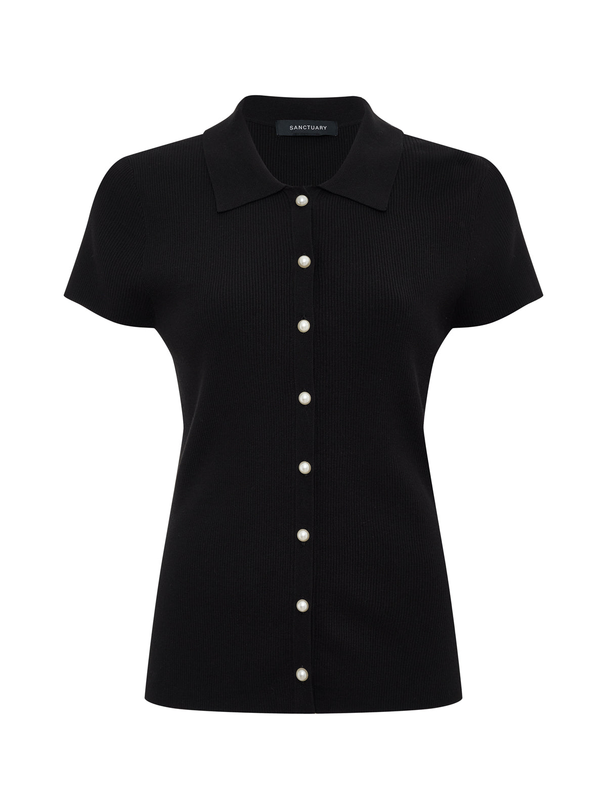 LOVER GIRL RIBBED SWEATER BLACK - Sanctuary Clothing