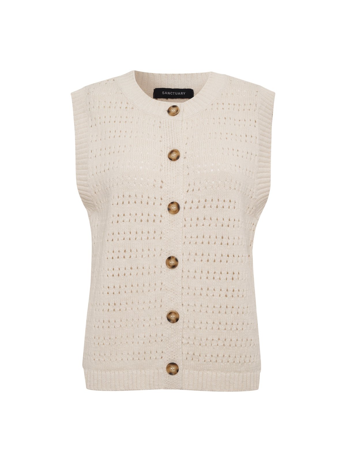 POINTELLE SHELL VINTAGE IVORY - Sanctuary Clothing