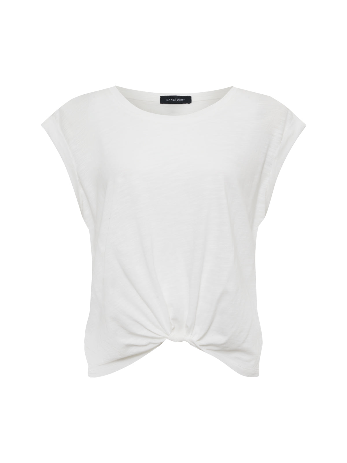 Knotted Muscle Tee White - Sanctuary Clothing
