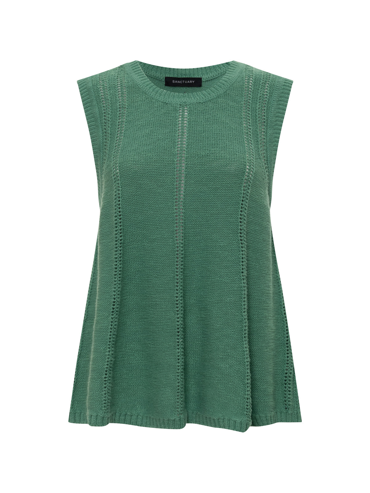 Easy Pointelle Shell Green Juice Petite Sizing - Sanctuary Clothing