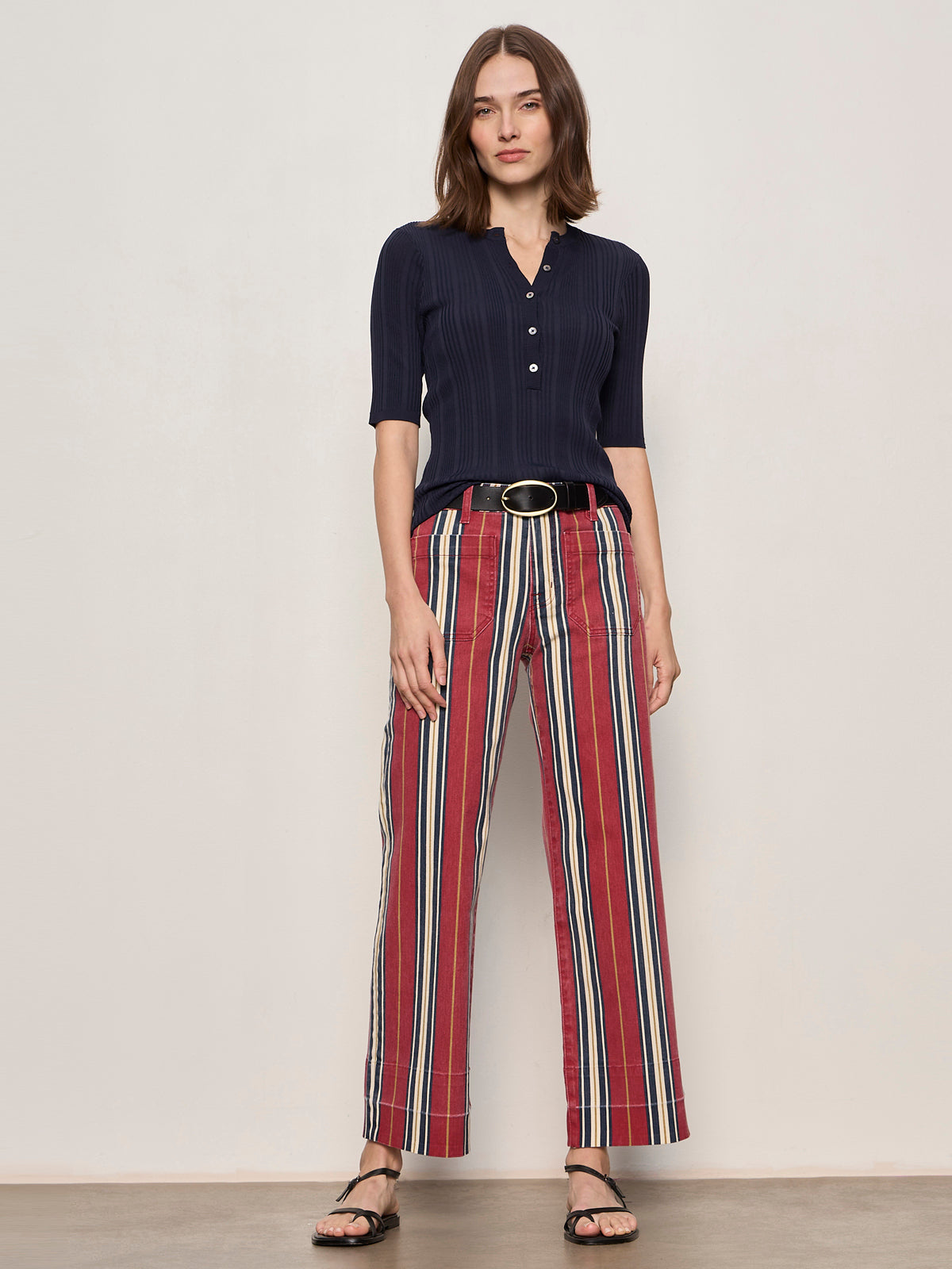 Mariner Jean Verry Berry Stripe - Sanctuary Clothing