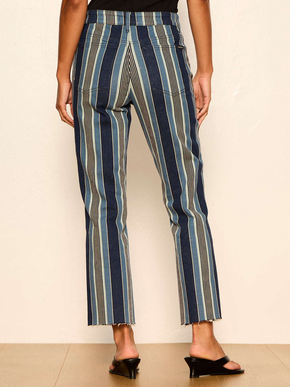 CELESTE 90'S STRAIGHT CROP PIER STRIPE - Sanctuary Clothing