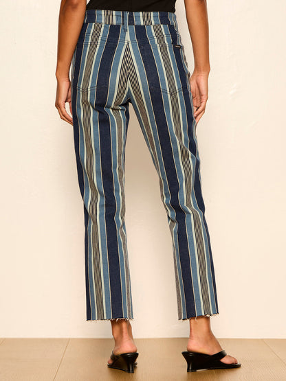 CELESTE 90'S STRAIGHT CROP PIER STRIPE - Sanctuary Clothing