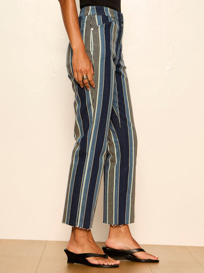 CELESTE 90'S STRAIGHT CROP PIER STRIPE - Sanctuary Clothing