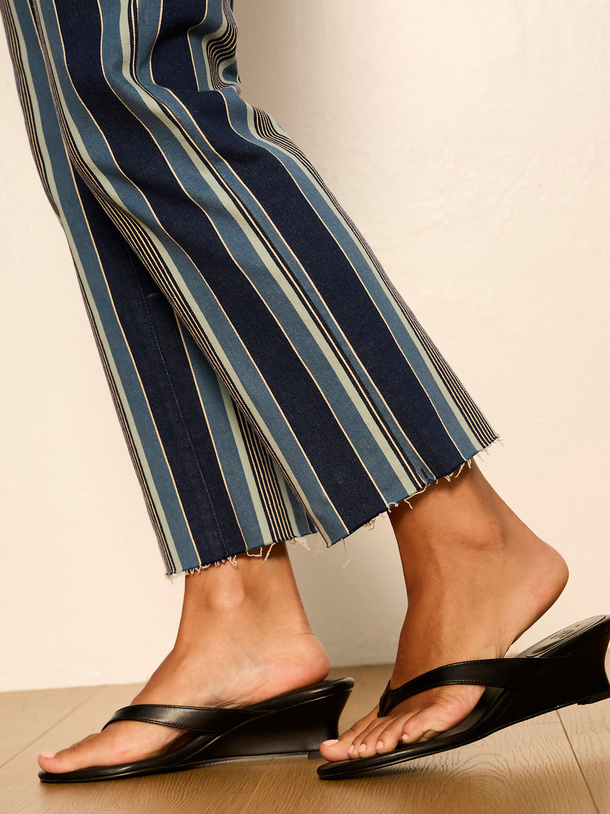CELESTE 90'S STRAIGHT CROP PIER STRIPE - Sanctuary Clothing