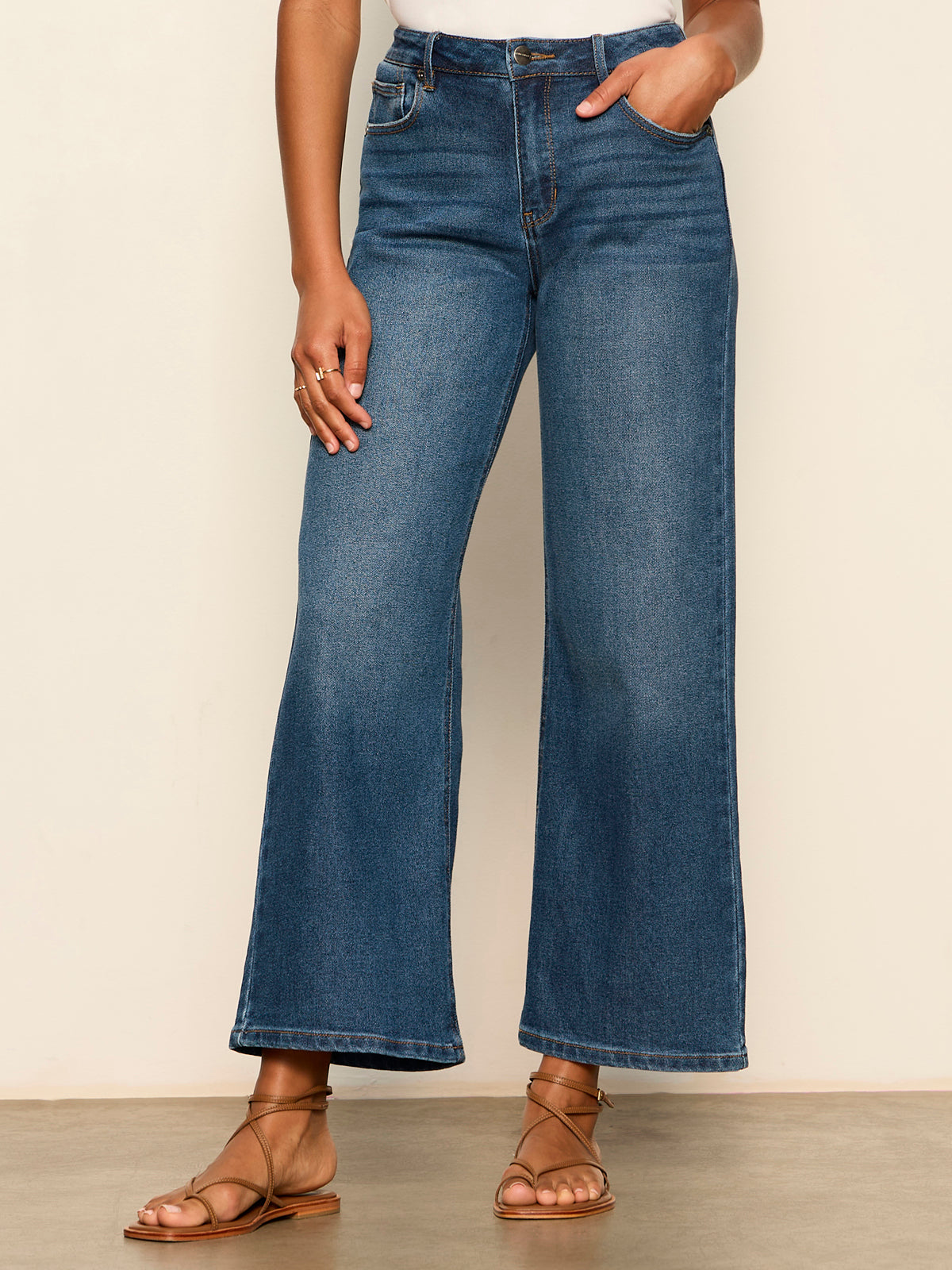 Ekara Slim Wide dark blue wash - Sanctuary Clothing