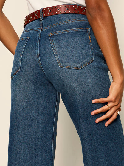 Ekara Slim Wide dark blue wash - Sanctuary Clothing