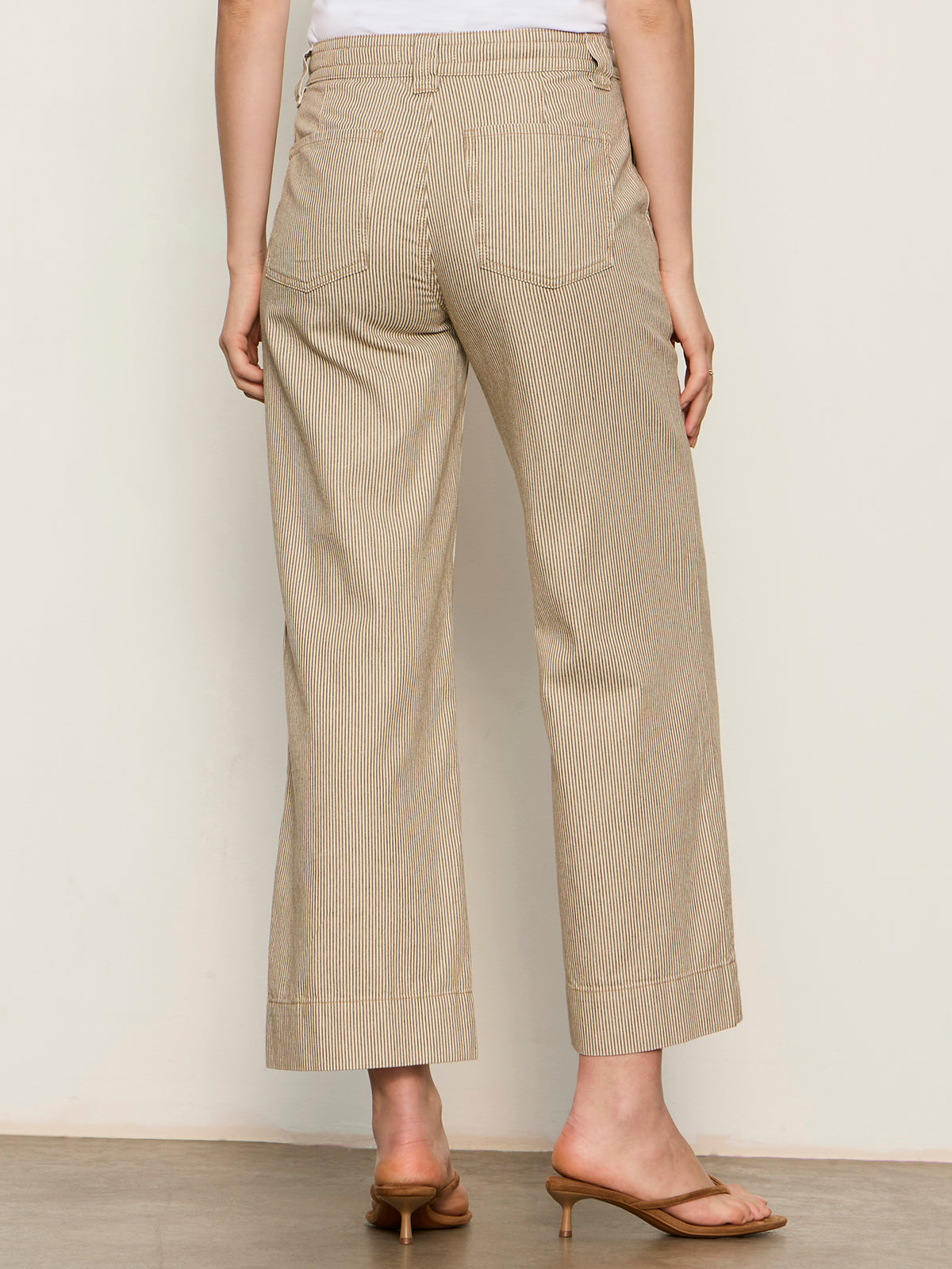 LILY STRIPE CROPPED PANT LIDO STRIPE - Sanctuary Clothing