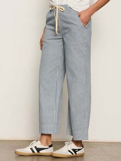 LILY STRIPE CROPPED PANT YACHT STRIPE - Sanctuary Clothing