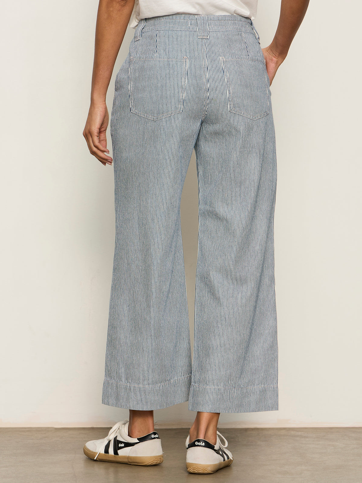 LILY STRIPE CROPPED PANT YACHT STRIPE - Sanctuary Clothing