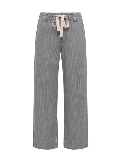 LILY STRIPE CROPPED PANT YACHT STRIPE - Sanctuary Clothing