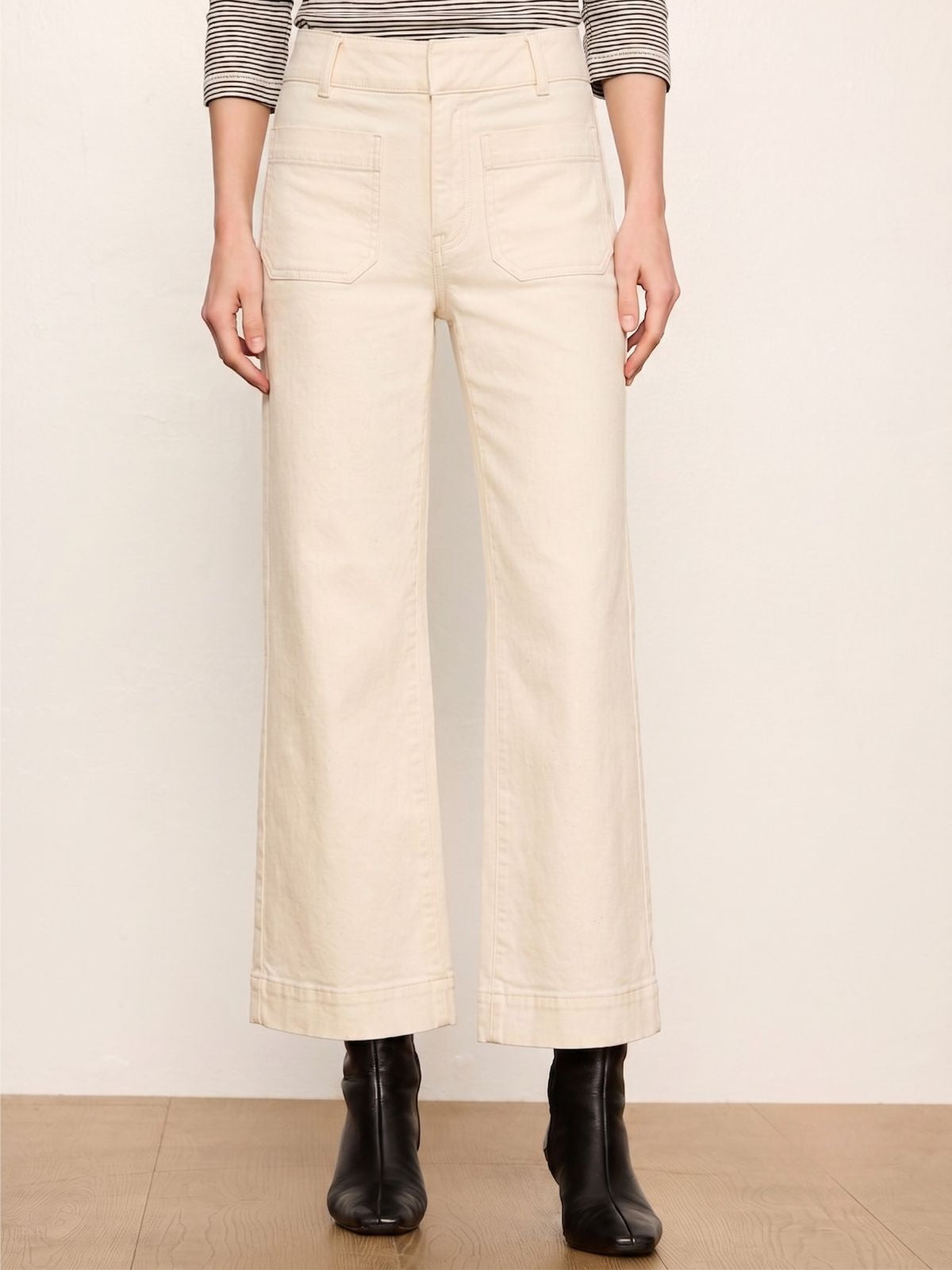 Chelsea Wide Leg Jean French Vanilla - Sanctuary Clothing