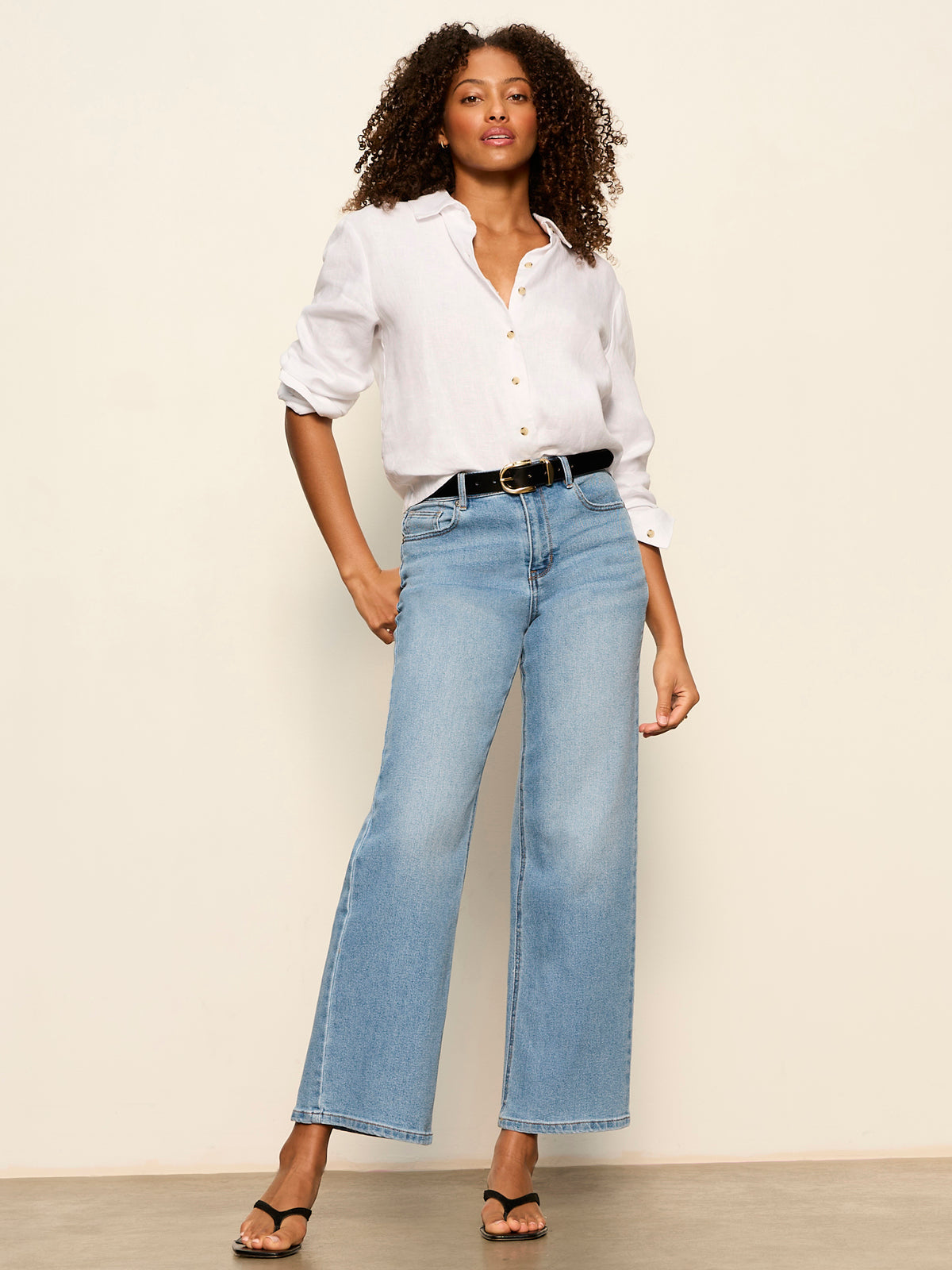 Ekara Slim Wide dark blue wash - Sanctuary Clothing