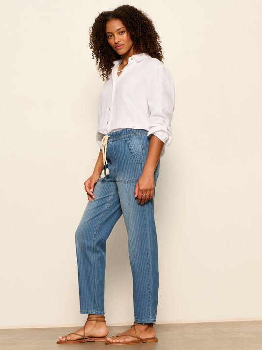 STELLA SOFT BARREL RAILROAD STRIPE - Sanctuary Clothing