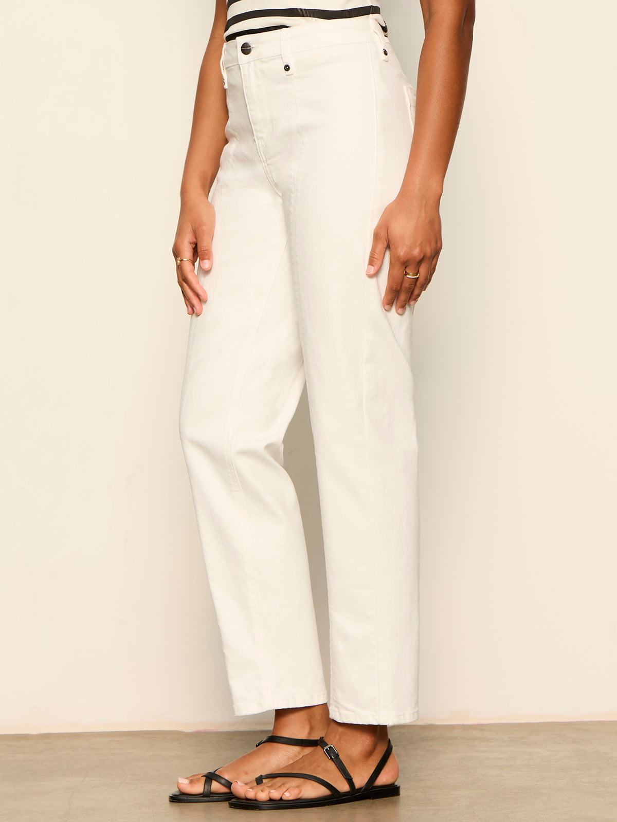 NIXIE SLIM STRIAGHT ANKLE CHALK - Sanctuary Clothing