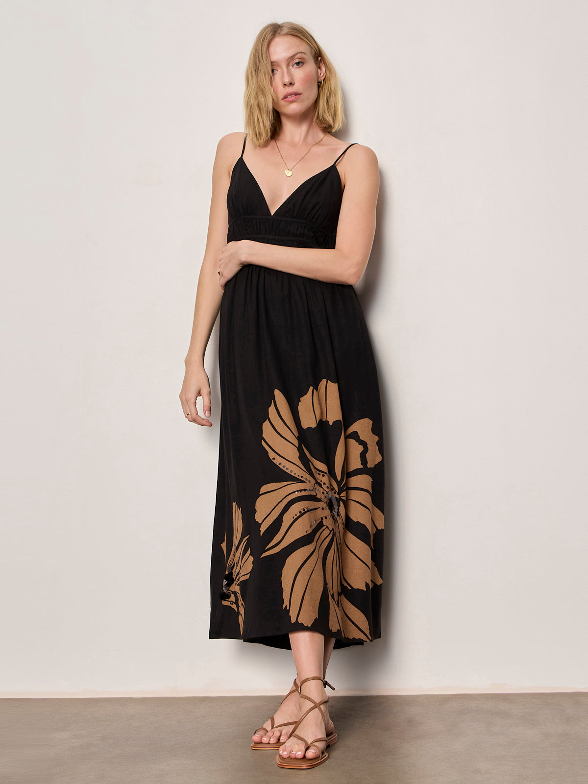 MIRA EMBELLISHED VOLUME DRESS MACRO LOTUS - Sanctuary Clothing