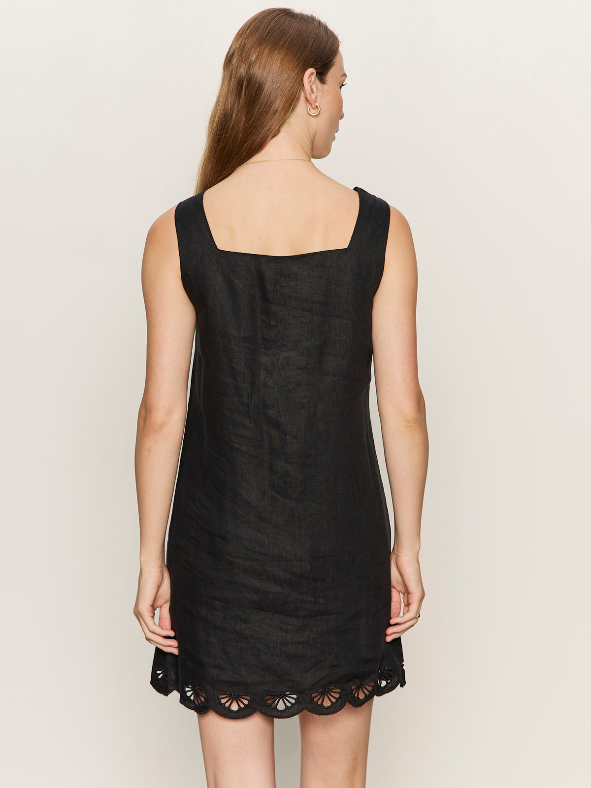 ALMOST THERE LINEN DRESS BLACK - Sanctuary Clothing