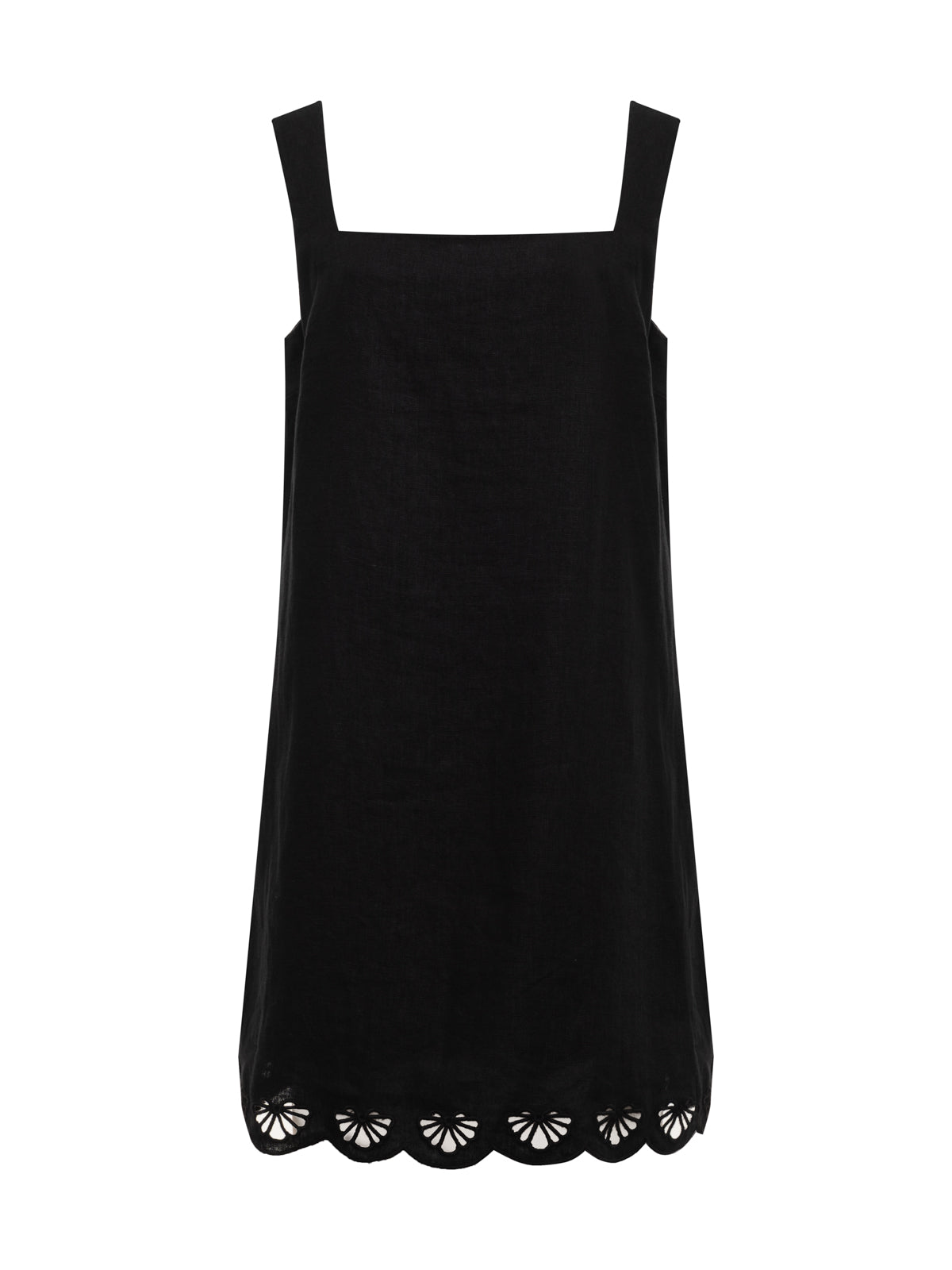 ALMOST THERE LINEN DRESS BLACK - Sanctuary Clothing