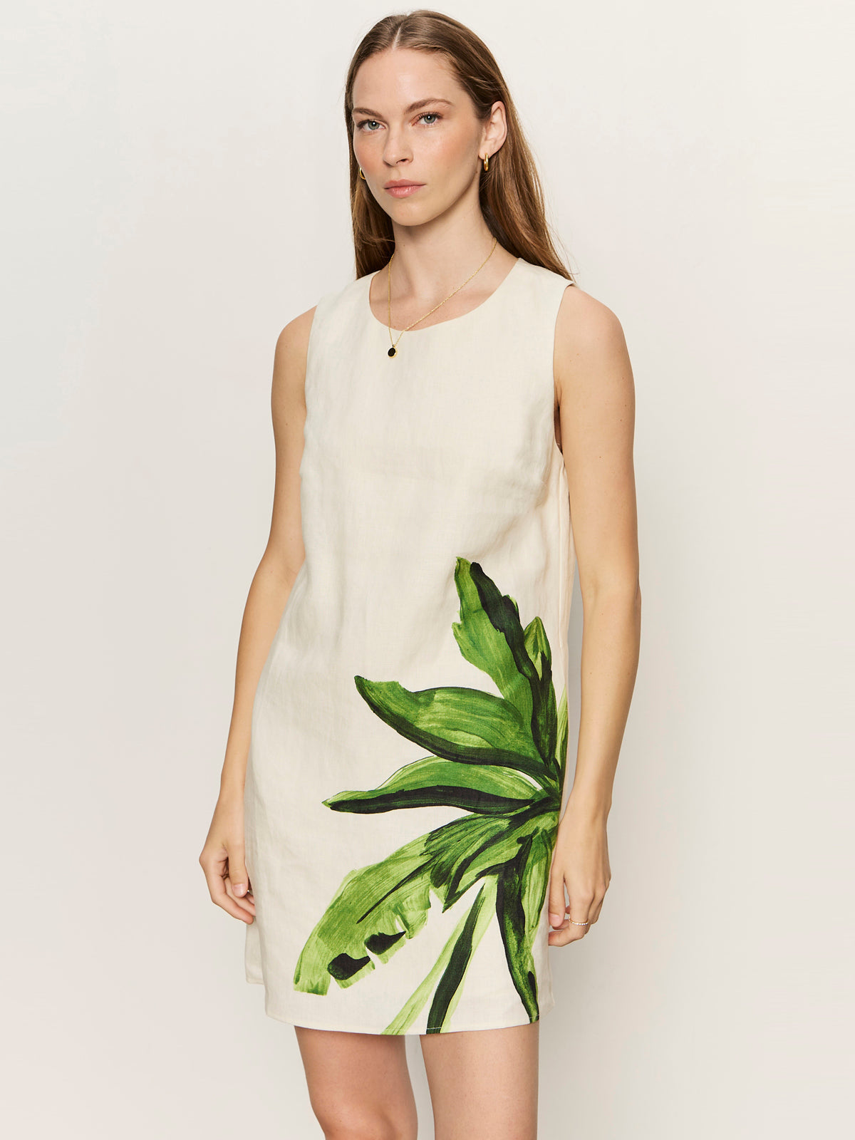 WAY TO BE LINEN SHIFT DRESS PALMETTA - Sanctuary Clothing