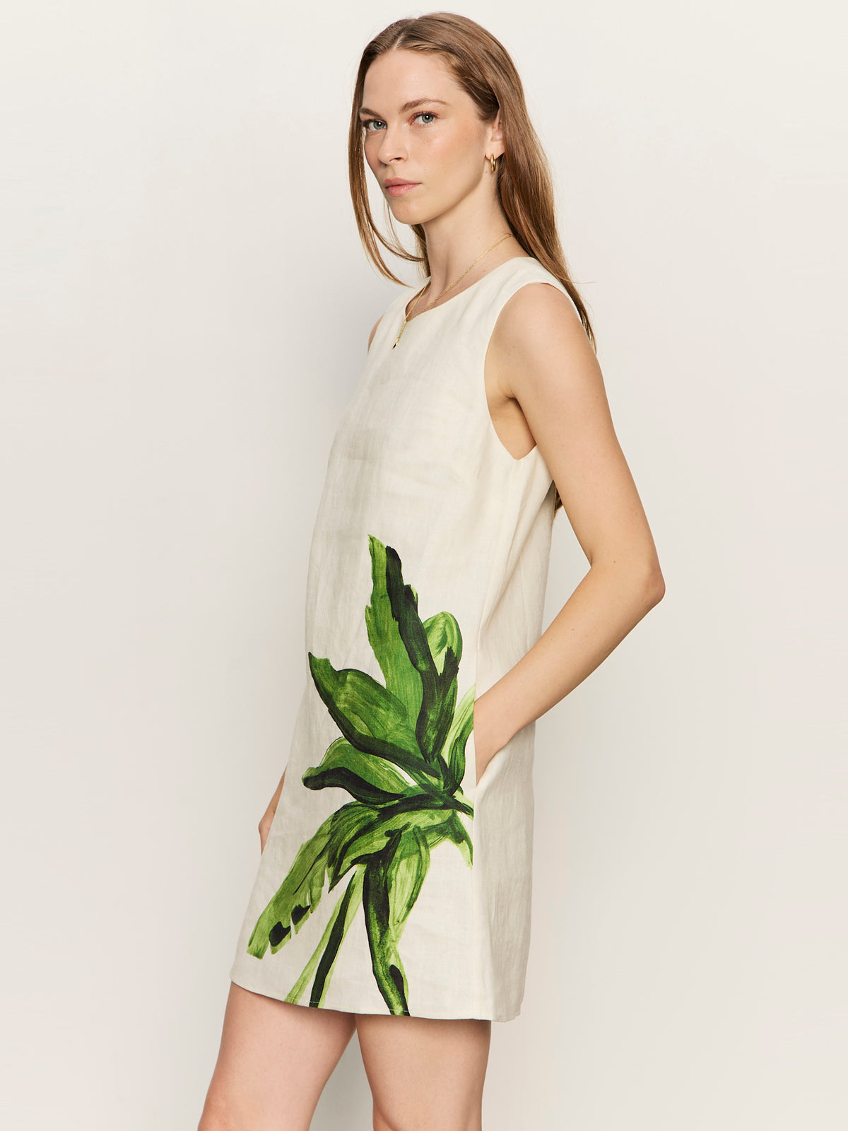 WAY TO BE LINEN SHIFT DRESS PALMETTA - Sanctuary Clothing