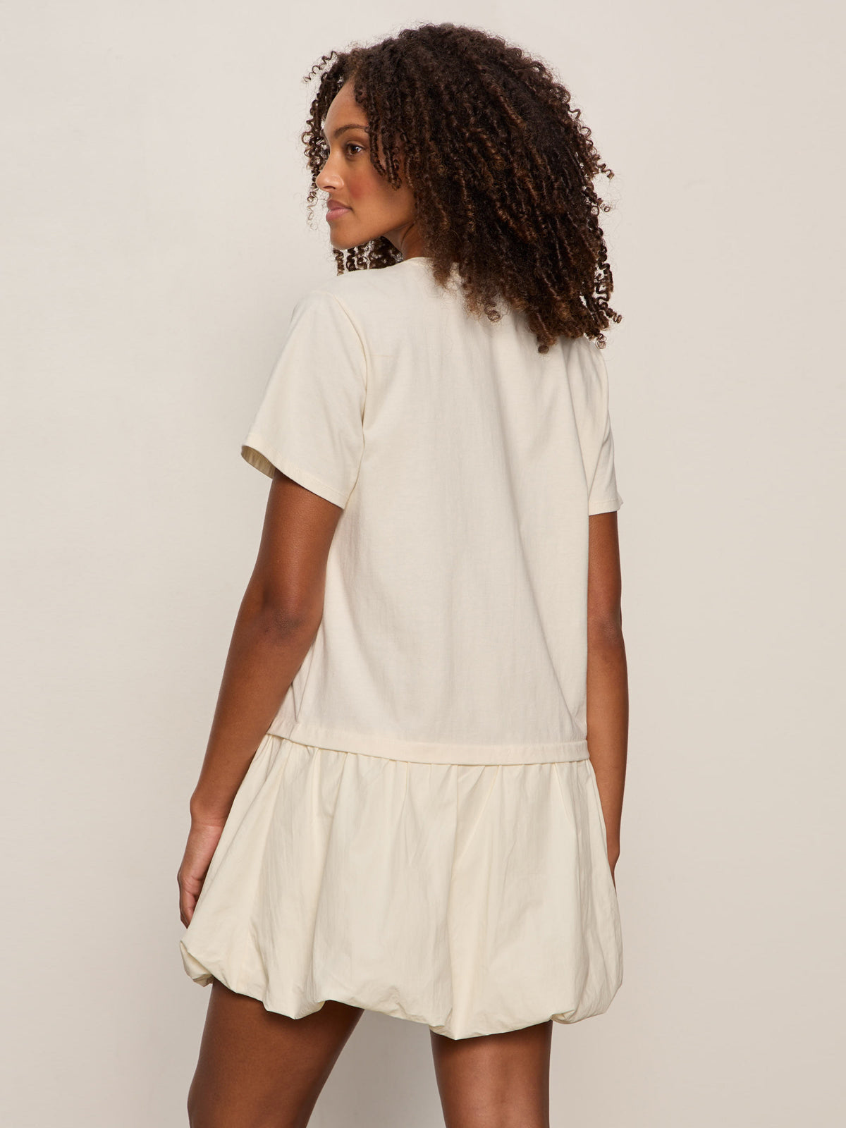 FOR KEEPS BUBBLE TSHIRT DRESS COLLAGEN - Sanctuary Clothing