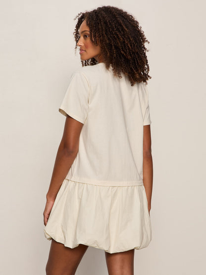 FOR KEEPS BUBBLE TSHIRT DRESS COLLAGEN - Sanctuary Clothing