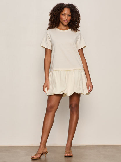 FOR KEEPS BUBBLE TSHIRT DRESS COLLAGEN - Sanctuary Clothing